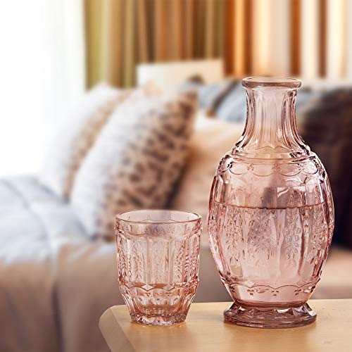 La Vie en Rose Bedside Water Carafe and Tumbler